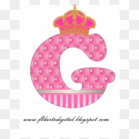 Alfabeto Con Corona Dorada Y Rosa - Alphabet In Pink Colour, HD Png Download - corona dorada de princesa png