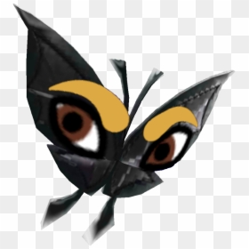 The Land Where Miis Gather - Monsters In Miitopia Rock Moths, HD Png Download - gold butterflies png