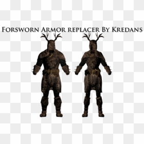 Skyrim Forsworn Armor Redux, HD Png Download - skyrim armor png