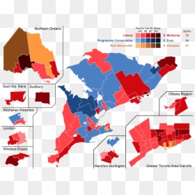Ontario 2018 Ridings Map, HD Png Download - cory monteith png