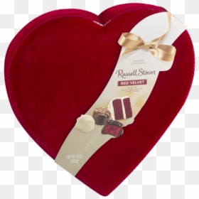 Russell Stover Red Velvet Chocolate Hearts Nutrition, HD Png Download - dark red heart png