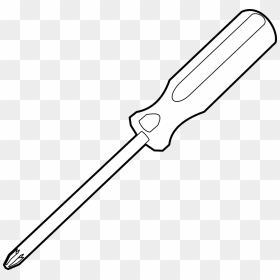 Flat Head Screwdriver Clipart , Png Download - Clipart Black And White Screwdriver, Transparent Png - screw driver png