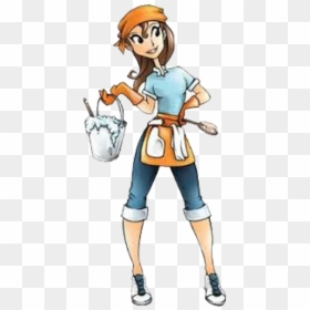 Cleaner Maid Service Housekeeping Cleaning Housekeeper - House Cleaning Cartoon, HD Png Download - housekeeping png