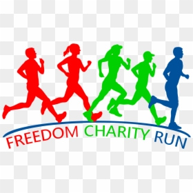 Transparent People Running Clipart - Charity Run Background, HD Png Download - running vector png