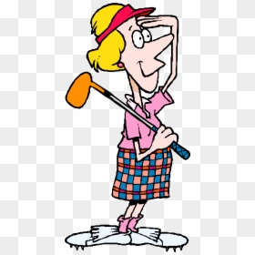 Free Images Download On Cartoon Clipart Library - Free Ladies Golf Clipart, HD Png Download - golf clip art png