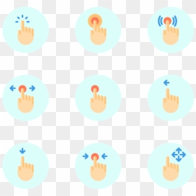 Circle, HD Png Download - pointing finger icon png