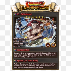 One Piece Treasure Cruise Characters Whitebeard, HD Png Download - whitebeard png