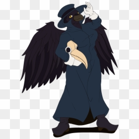 Plague Doctor Crow Commission - Plague Doctor With Crow, HD Png Download - plague png