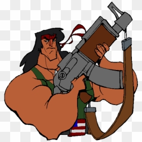 Newrambro - Cartoon, HD Png Download - broforce png