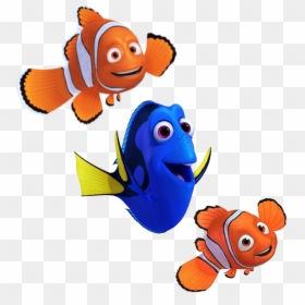 Marlin, Nemo & Dory, HD Png Download - nemo and dory png