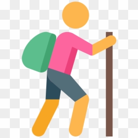 Computer Icons Backpacking Hiking - Trekking Icon Png, Transparent Png - hiking icon png