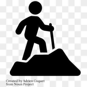 Hiking Icon, HD Png Download - hiking icon png