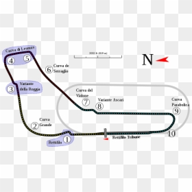 800px-monza Track Map Svg   views, HD Png Download - iracing png