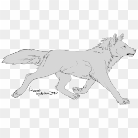 Dog Puppy Line Art Drawing Canidae - Big Wolf Drawing, HD Png Download - big bad wolf png