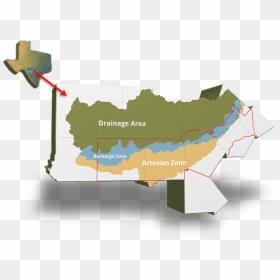 Eaa 3d Maps - Edwards Aquifer Authority, HD Png Download - world map 3d png