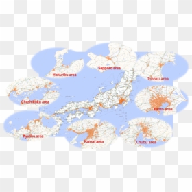 Population Concentration District - Map, HD Png Download - world map 3d png