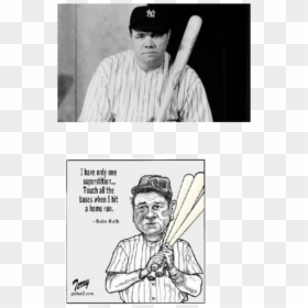 Picture - Frasi Sul Baseball, HD Png Download - babe ruth png