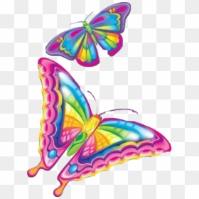 #lisafrank #bight #colorful #beautiful #butterflies - Transparent Sticker Lisa Frank, HD Png Download - lisa frank stickers png
