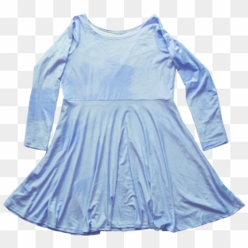 Sky Blue Velvet Skater Dress - Velvet, HD Png Download - velvet sky png