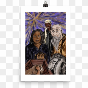 God Couldn"t Wait Print - Visual Arts, HD Png Download - christmas hat .png