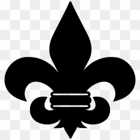Burgundy Fleur De Lis, HD Png Download - medieval scroll png