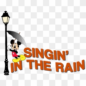 Transparent Rainy Clipart - Mickey And Minnie Singin In The Rain, HD Png Download - sing movie characters png