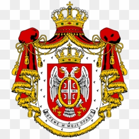 Coat Of Arms Of The Obrenovic Royal Family - Standard Flag Of Serbia, HD Png Download - family crest template png