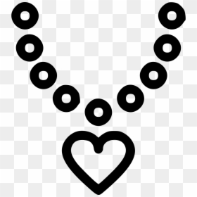 Diamond Necklace Ring Heart Pendant Gift - Diamond Necklace Icon, HD Png Download - heart necklace png