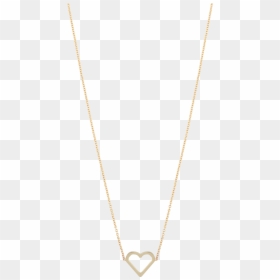 Iconic Necklace Open Heart - Necklace, HD Png Download - heart necklace png