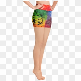 Leopard Print Capri Leggings, HD Png Download - qbert png