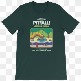Pitfall 1 Atari 2600 Cover, HD Png Download - qbert png