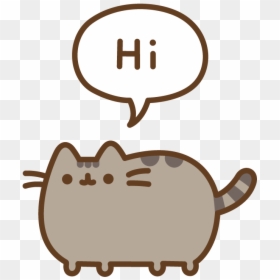 Hi Pusheen - Puchine Gif, HD Png Download - unamused emoji png