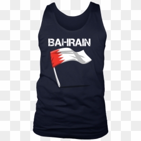 Bahrain Graphic Patriotic Vintage Flag Men"s Tank - 03 Jersey Number, HD Png Download - bahrain flag png
