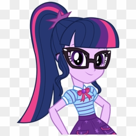 Twilight Sparkle Cropped - Twilight Sparkle And Sci Twi, HD Png Download - mlp twilight sparkle png