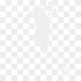 Color Blank Map Of Bahrain With Statistics - Bahrain Map, HD Png Download - bahrain flag png