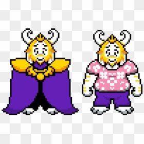 Pixel Art Undertale Asgore, HD Png Download - undertale asgore png