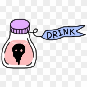 #drink #drinkme #poison #foryou #aliceinwonderland, HD Png Download - drink me png