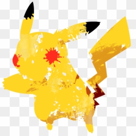 Pikachu 1 Paint Splatter Graphics By Hollyshobbies - Pokemon Splatter Art Transparent, HD Png Download - paint splash background png