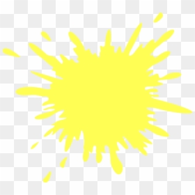 Splat Paint White, HD Png Download - yellow splatter png