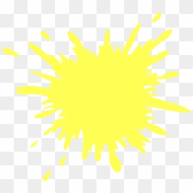 Splat Paint White, HD Png Download - yellow splatter png