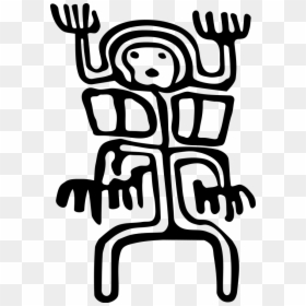 Rock Art Alban Person 1 Svg Clip Arts - Pinturas Rupestres Para Dibujar, HD Png Download - rocks clipart png