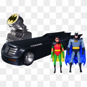 Batmobile Deluxe Action Figure Set - Batmobile Dc Collectibles Batman The Animated Series, HD Png Download - batman the animated series png