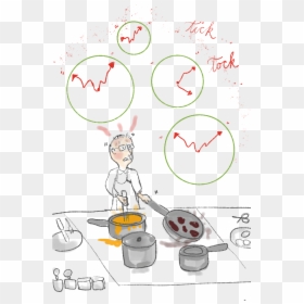 Cooking Frazzled, Illustration From Garlicdelight - Cartoon, HD Png Download - man cooking png