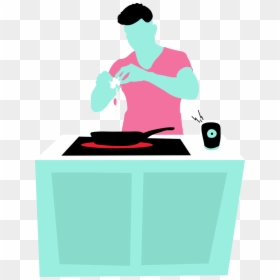 Illustration, HD Png Download - man cooking png