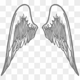 Angel Wings Grey Svg Clip Arts, HD Png Download - bone wings png