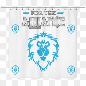 World Of Warcraft "for The Alliance - Wow Alliance Crest Transparent, HD Png Download - blue curtain png
