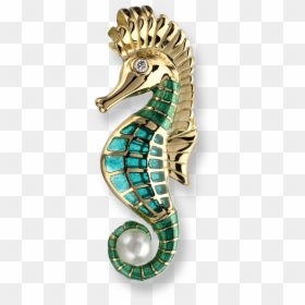 Nicole Barr Designs 18 Karat Gold Seahorse Necklace - Northern Seahorse, HD Png Download - diamonds and pearls png