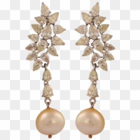 Earrings, HD Png Download - diamonds and pearls png