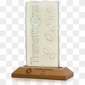 Trasitions Recycled Glass Award - Plywood, HD Png Download - glass award png