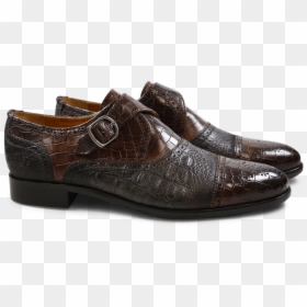 Monks Henry 11 Crock Suede Croco Dark Brown - Slip-on Shoe, HD Png Download - henry png